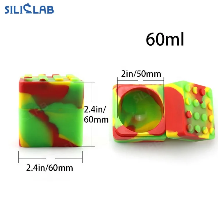 Premium Silicone Custom Dabs Oil Storage Lego Silicone Container Wax