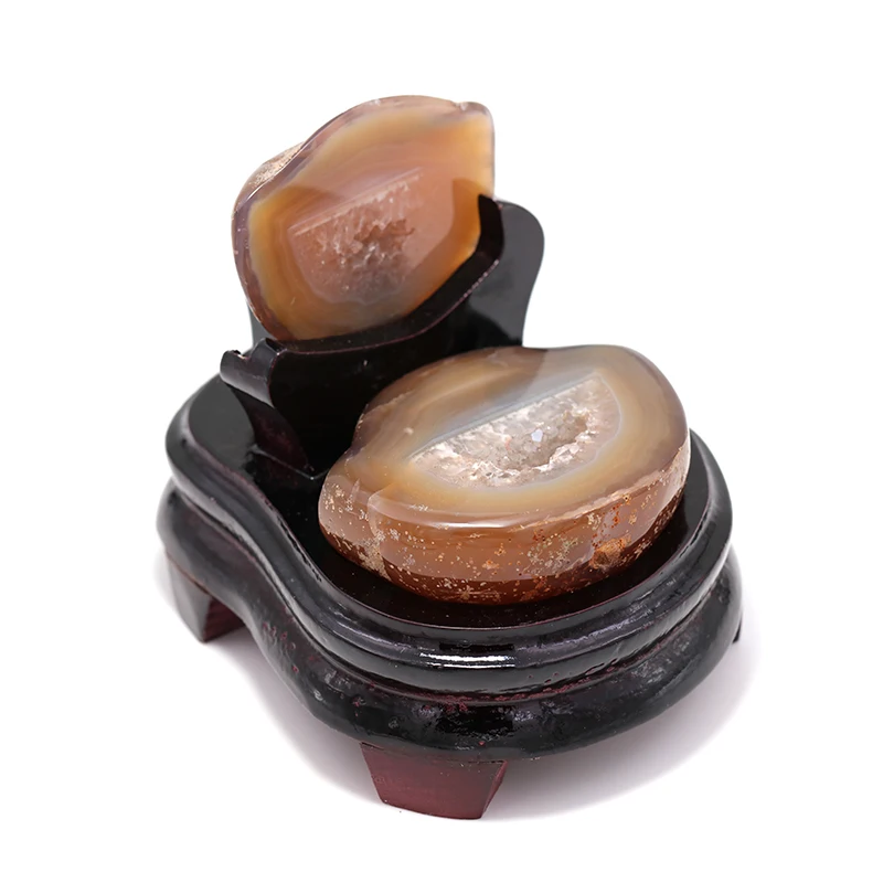 Wholesale Natural Beautiful Agate Carve Crystal Geodes Agate Cornucopia
