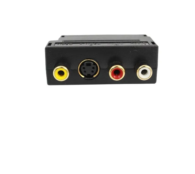  Переходник SCART с блоком AV на 3 RCA Phono Composite S-Video переключателем In/Out