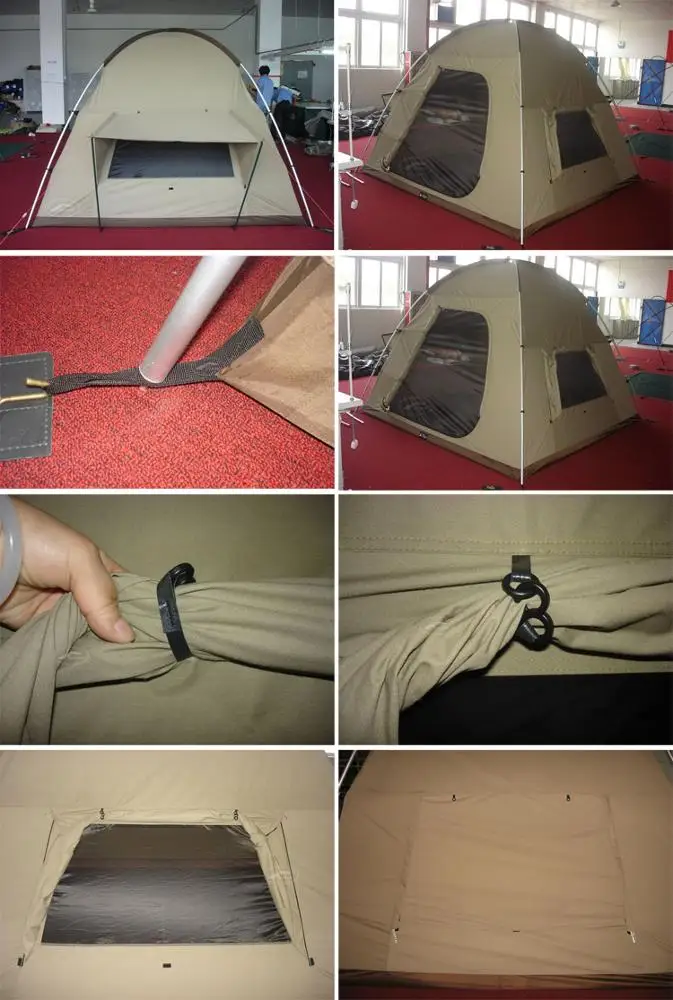 Custom High Quality Winter Premium Car Camping  Robust Heavy Duty Cotton Canvas Tents