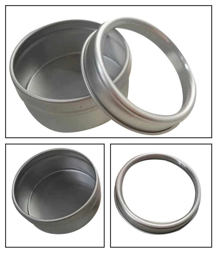 Round Aluminium Tin Can With Clear Pvc Window Candy Tin
