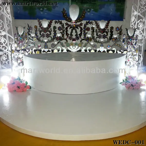 2021 Romantic crystal wedding chairs for bride and groom WEDC-001