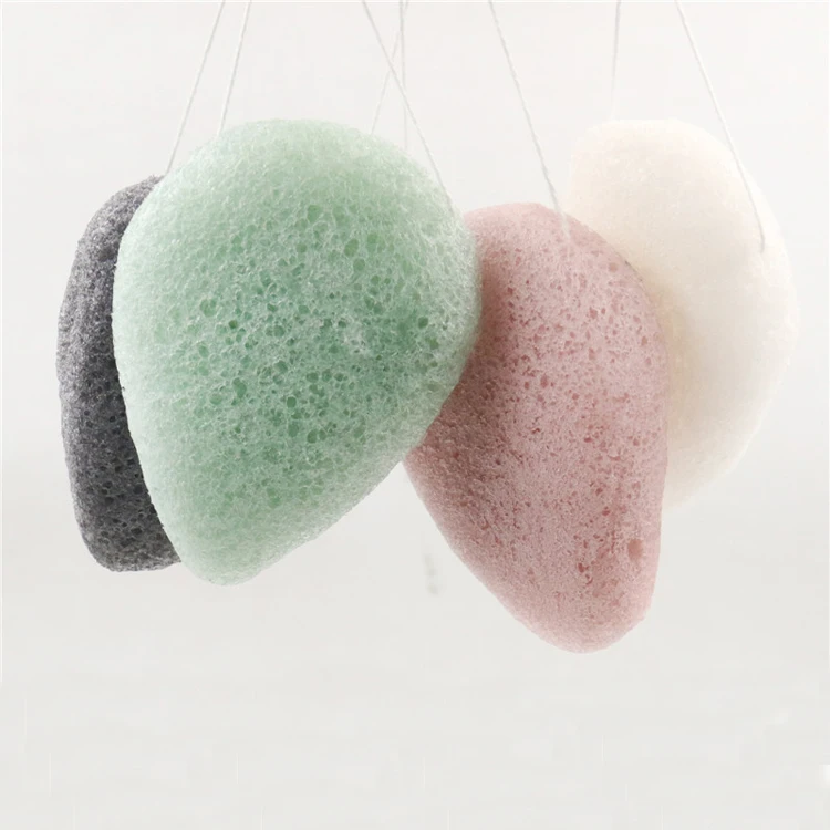 100% Pure natural konjac face sponge for facial cleaning