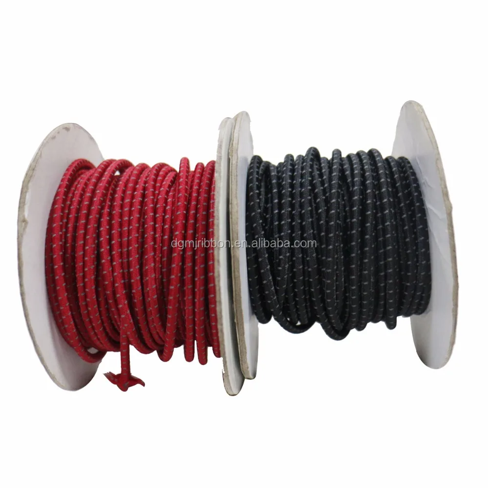 import latex inner cord polyester 3M reflective bungee cord