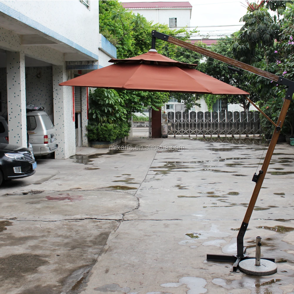 
luxury hanging sun garden parasol 