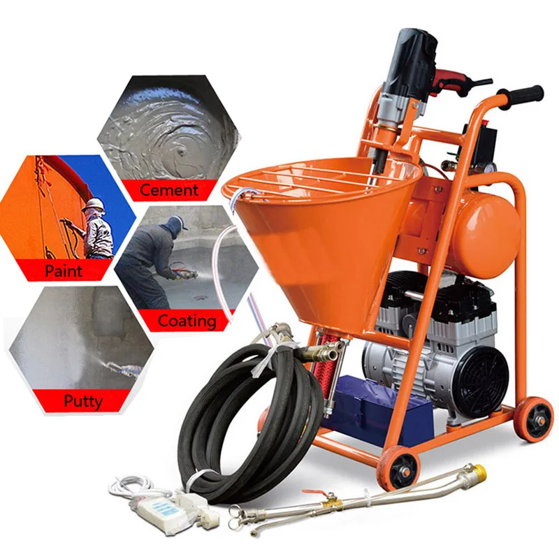 putty mortar coating airless paint sprayer