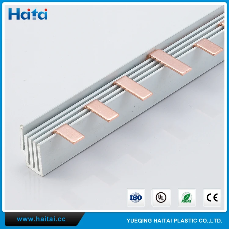 Haitai China Wholesale Heat Shrink Pin Type 100A 4 Pole MCB Copper Busbar