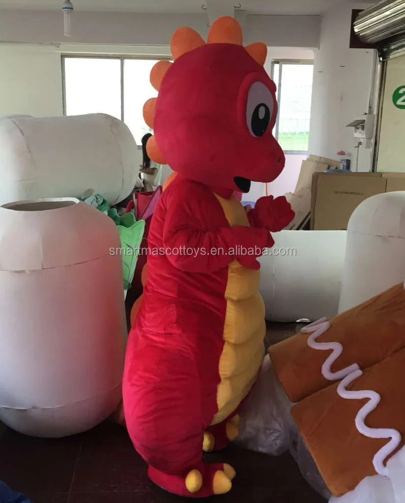 
Life size walking red dragon mascot costume dragon mascot for adult 