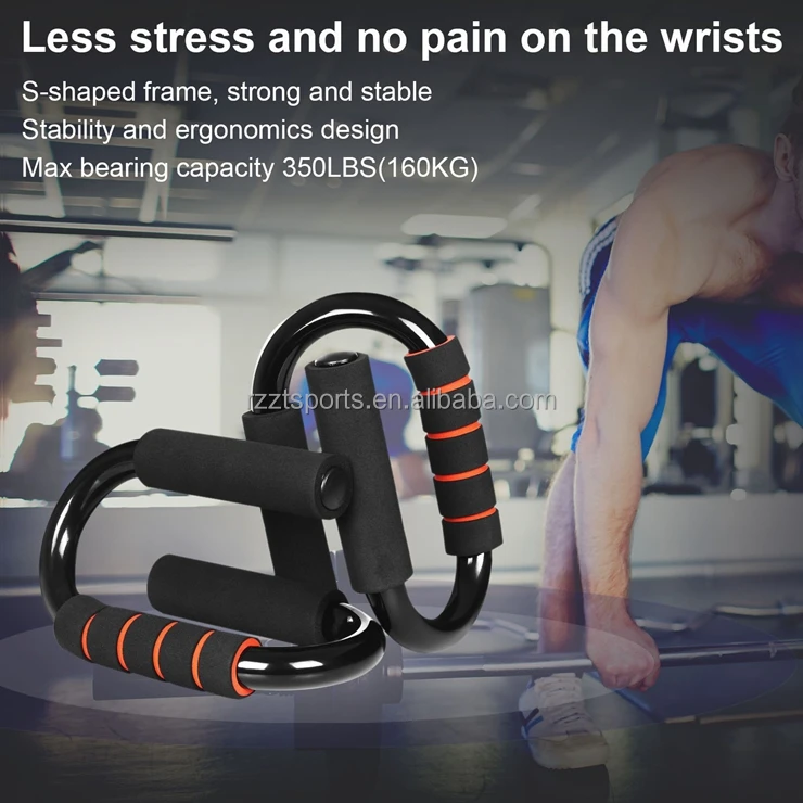 Fitness Home exercise Plastic Handle Equipment Arms Chest S-Type Foam Push Up Stand