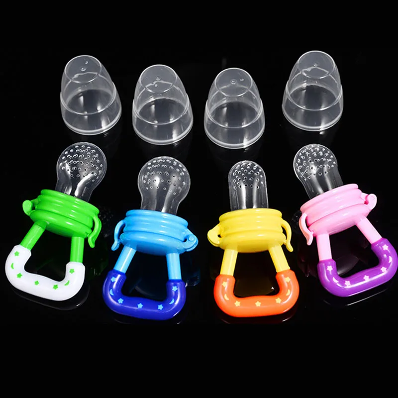 Food Silicone Baby Fresh Food Feeder Nipple Pacifier Nibbler Bottle Rattles Feeder Feeding Fresh Fruit Baby Feeder