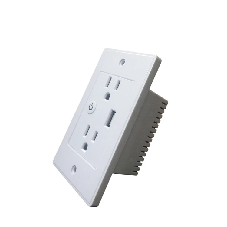 US Standard Smart Home Products Wireless Electrical Outlet Safety USB Power Plug Switch WiFi Wall Socket