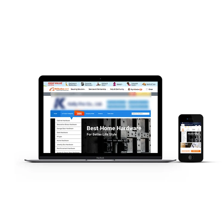 Дизайн онлайн-магазина Alibaba