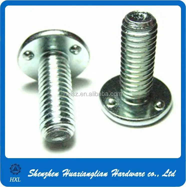 China Factory Price Zinc Plated Steel M6 M8 Big Head Welding Screw Bolt