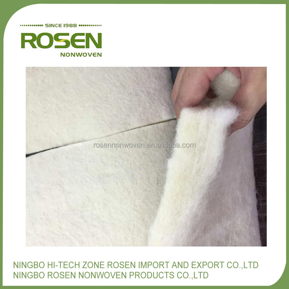 RS NONWOVEN tear resistant needle punch breathable industrial wool felt
