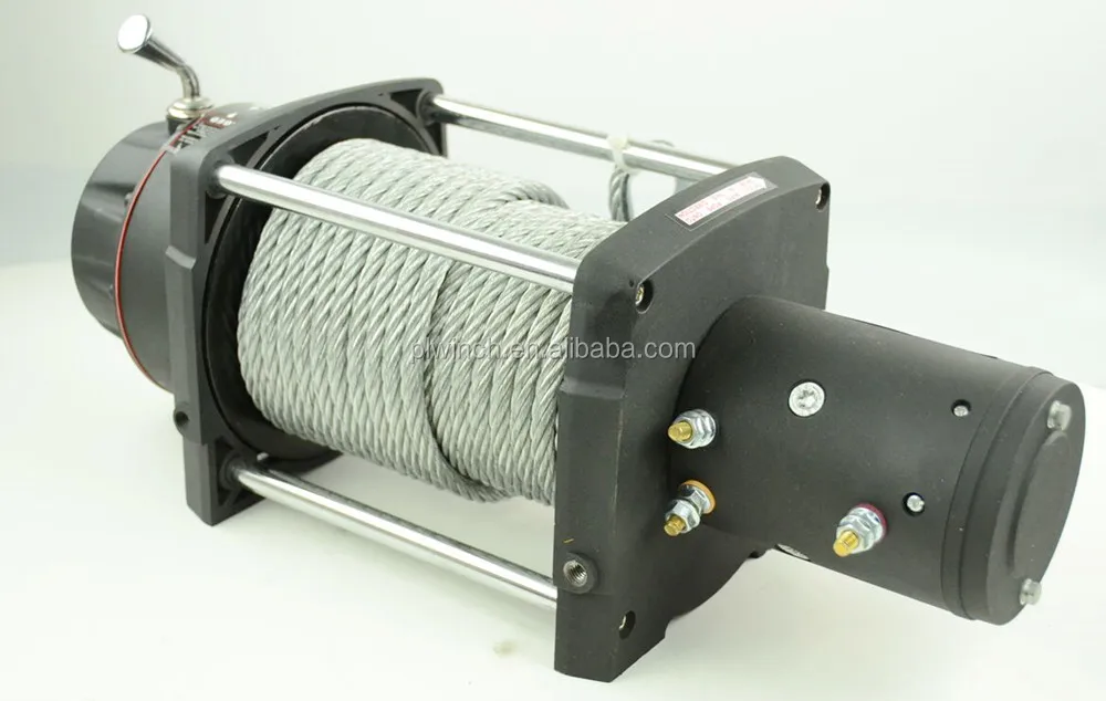 high power motor winch Hydraulic Cable winch 17000lbs 7T electric winch for truck recovery