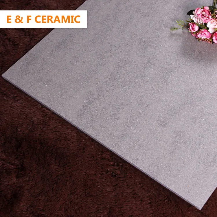 
600x600 Foshan Subway Station Matte Anti-slip Porcelain Tiles Rough Antique Grey Rustic Glazed Floor Tiles 