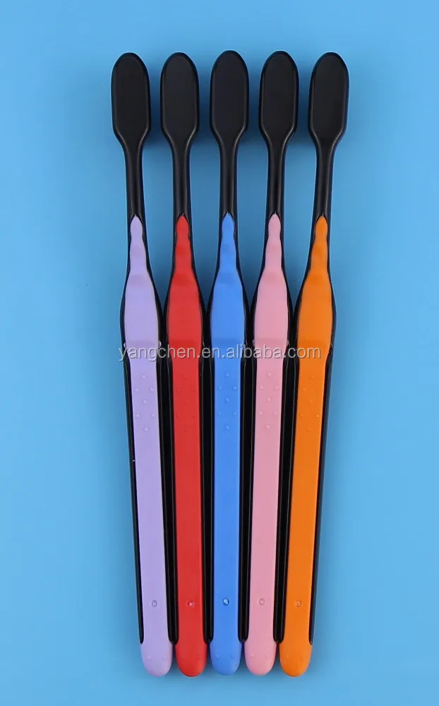 the hot selling 5pk soft charcoal bristle toothbrush set with binchotan charcoal bristle 5 packs