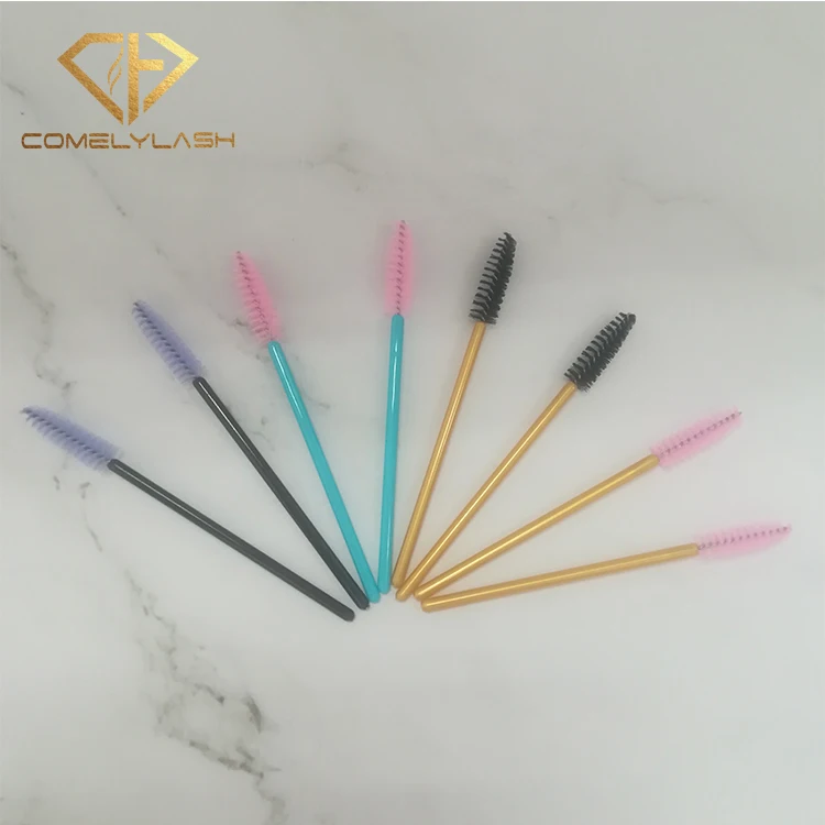
Pink Mascara Brush For Eyelash Extension Nylon Eyelashes 50pcs/Bag Disposable Brushes Mascara Wands Applicator Makeup 