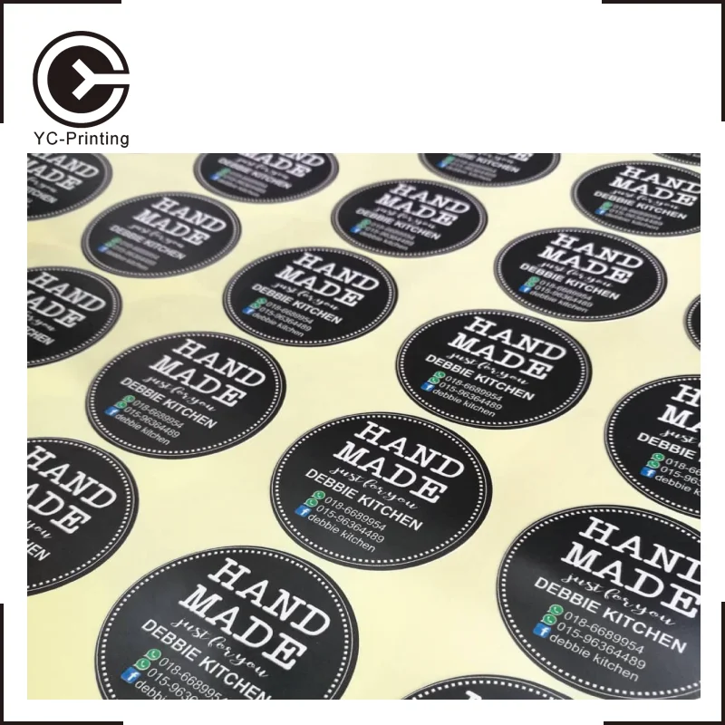 
Custom waterproof PVC die cut vinyl sticker label printing 