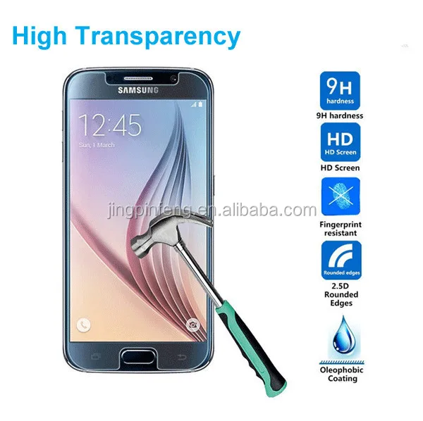 Alibaba продукты закаленное стекло экран протектор для samsung s6