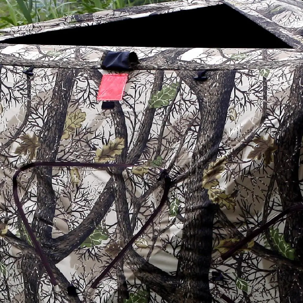 OEM Waterproof Portable Pop Up Outdoor Camouflage Hunting Tent Ground Deer Hunting Blind For 2 Person