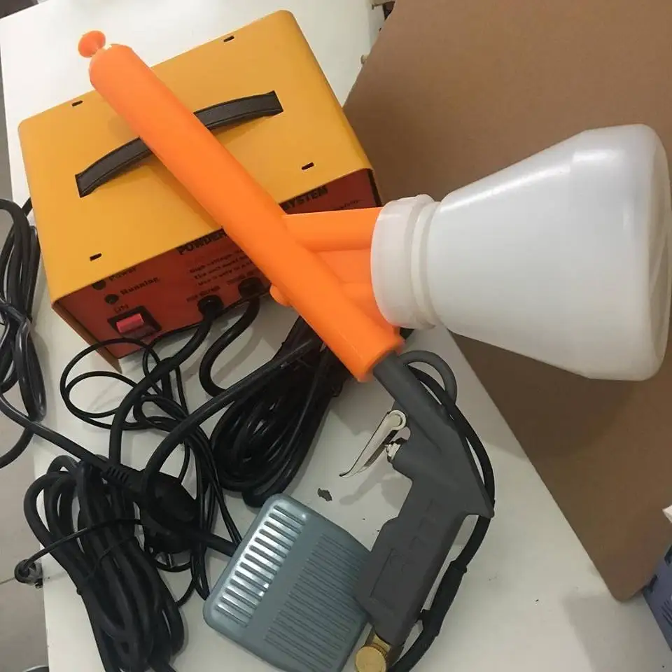 Hsinda Factory Low Price Plastic Hobby Lab Portable Test  System Powder Coating  Manual Spray Machine Cup Gun
