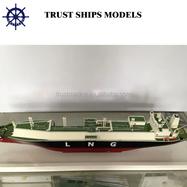 Handmade Miniature Scale LNG Ship Models