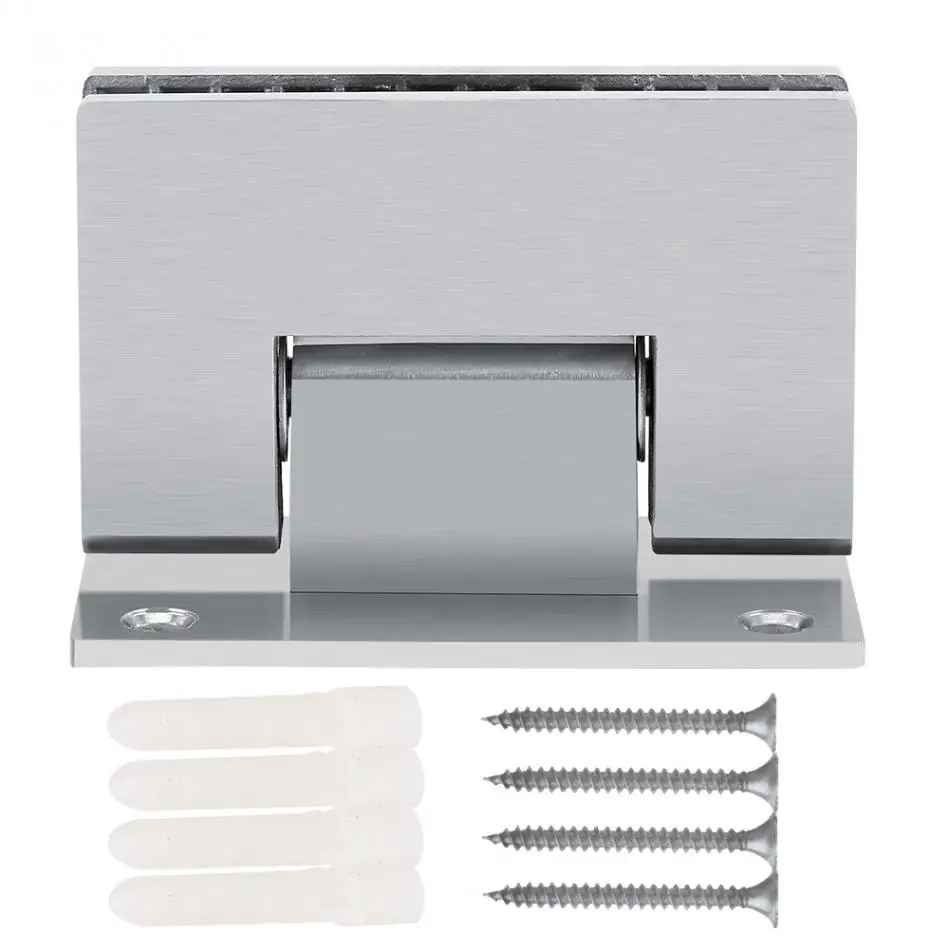 90 Degrees Bathroom Clip Glass Door Hinge Clamp Stainless Steel Shower Room Frameless Door Glass Shower Door Hinge pivot hinge