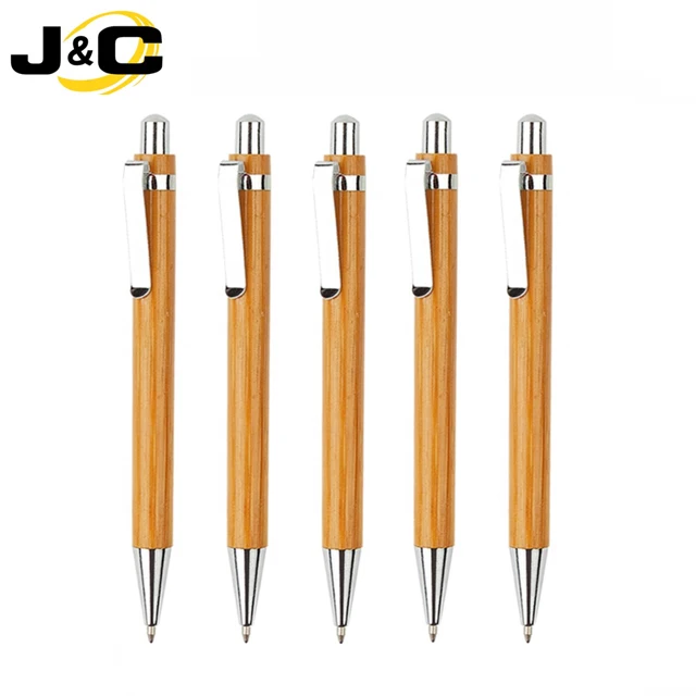 
Wholesale Eco Friendly Wood Bamboo Ball Pen With Custom laser engraving logo 