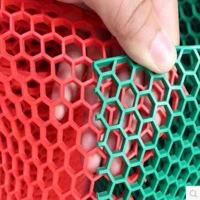 anti slip pvc floor mat Indoor outdoor hexagon PVC plastic garage floor mat