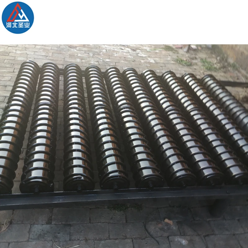 
belt conveyor rubber spiral conveyor roller for coal mining industry 
