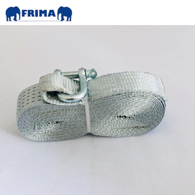 2500daN/5Ton/10m/50mm Heavy Duty Polyester  tie down strap  lashing belt with Commerical D Shackle