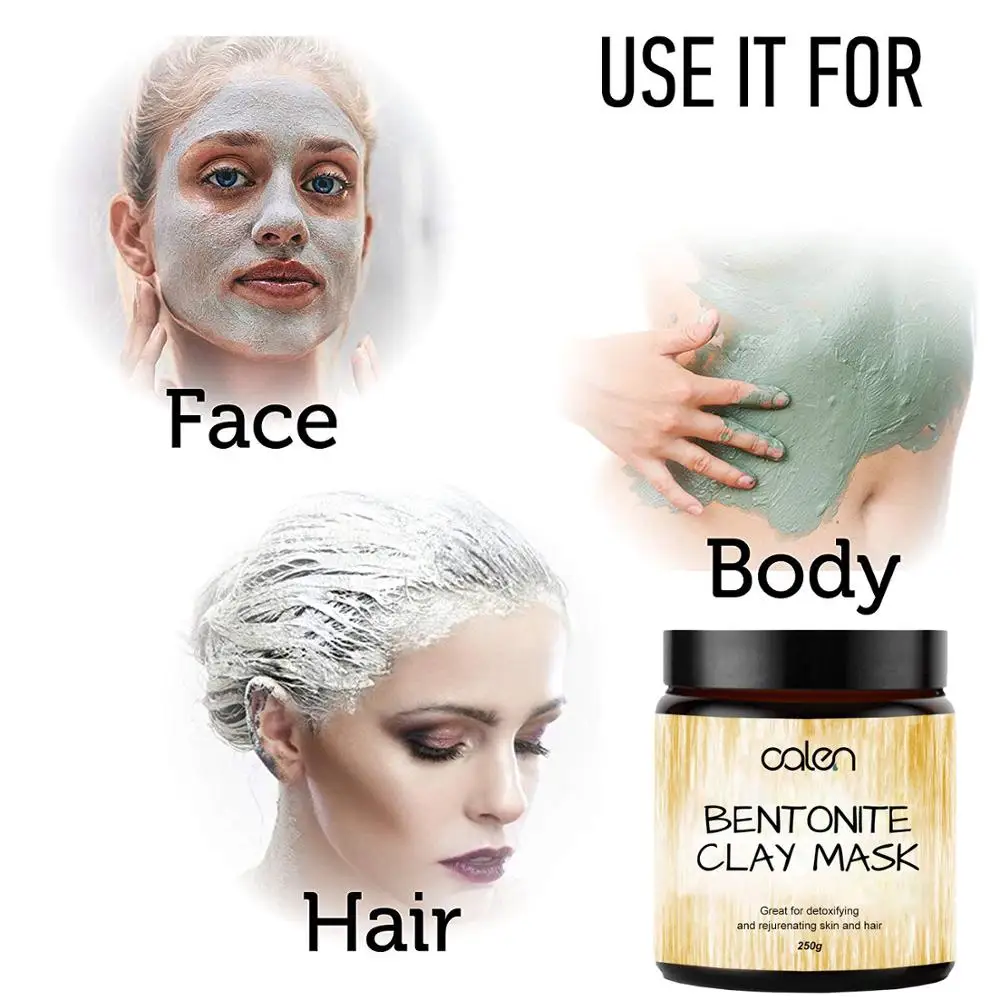 Private Label Body And Hair Care Products Organic Bentonite Clay Mask