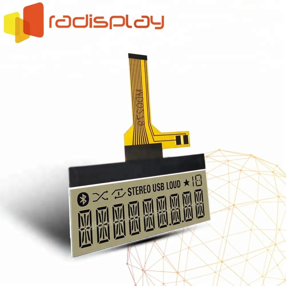 Custom Fpc Flexible 7 Segment COG  Lcd Display Module