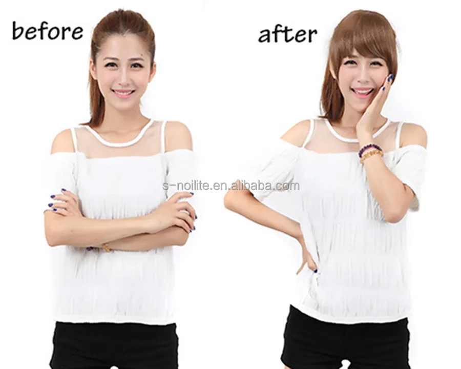 Synthetic hair bang with 2 clips Short Straight Black Side Bang for Women Hair Wig