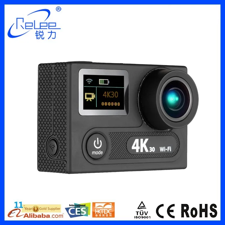 Новый producr 2016 Амба A12 Чипсет 4k @ 30fps Настоящее yi 4 К действий видеокамеры