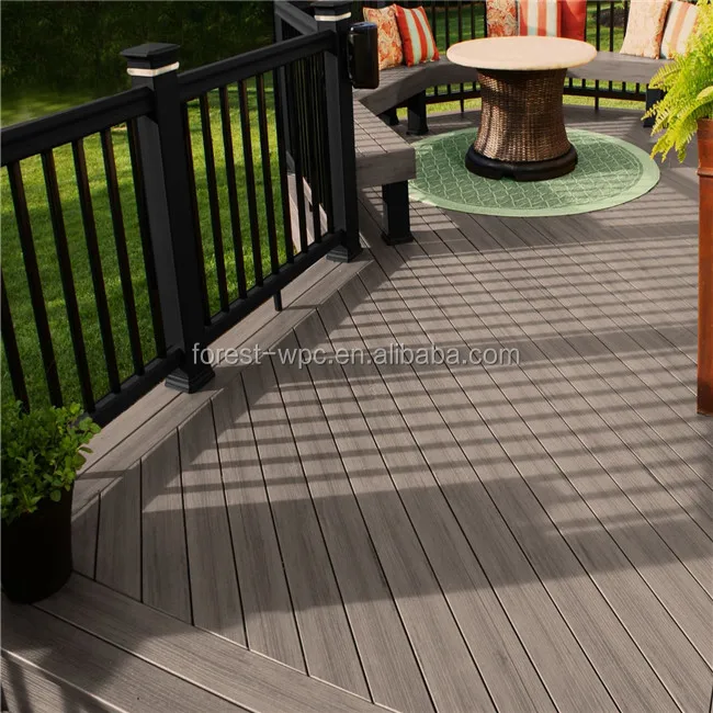 Wood Floor Type and Outdoor Wood Extruded Plastic Composite Deck WPC Decking Manufacture