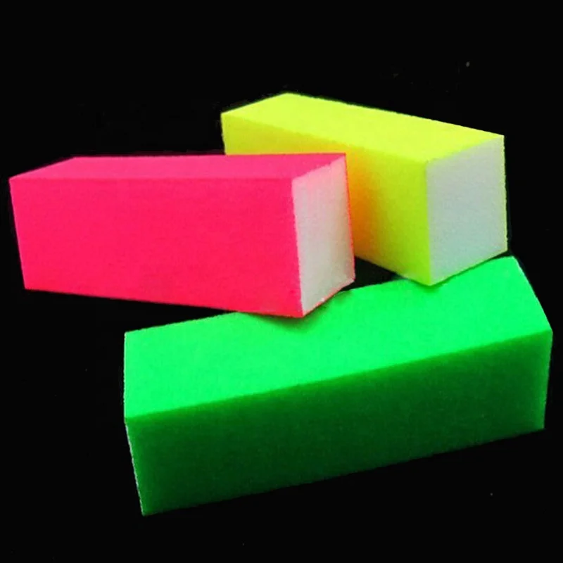 
5pcs/lot Hot Manicure Nail Buffer Block Neon Color Buffing Sanding Buffer Block Nail File Art Tips 