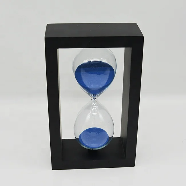 Home Decoration Gift Wood 60 Minutes 1 Hour Sand Time Hourglass