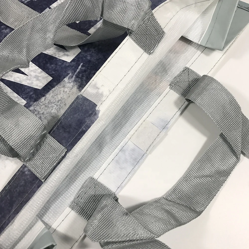 Сделанная на заказ Сумка-тоут из эко-ткани складная сумка для покупок RPET с двойными ручками