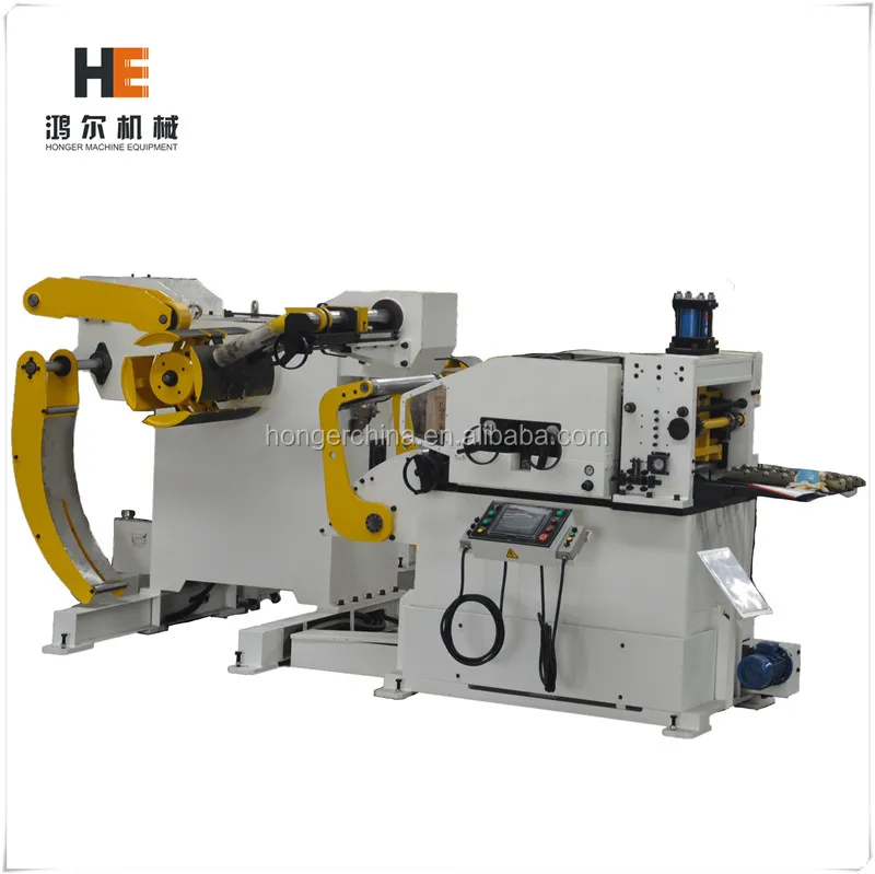 
3 In 1 CNC Servo Roll Feeder Straightener And Uncoiler GLK3 Series For Auto Parts Production 