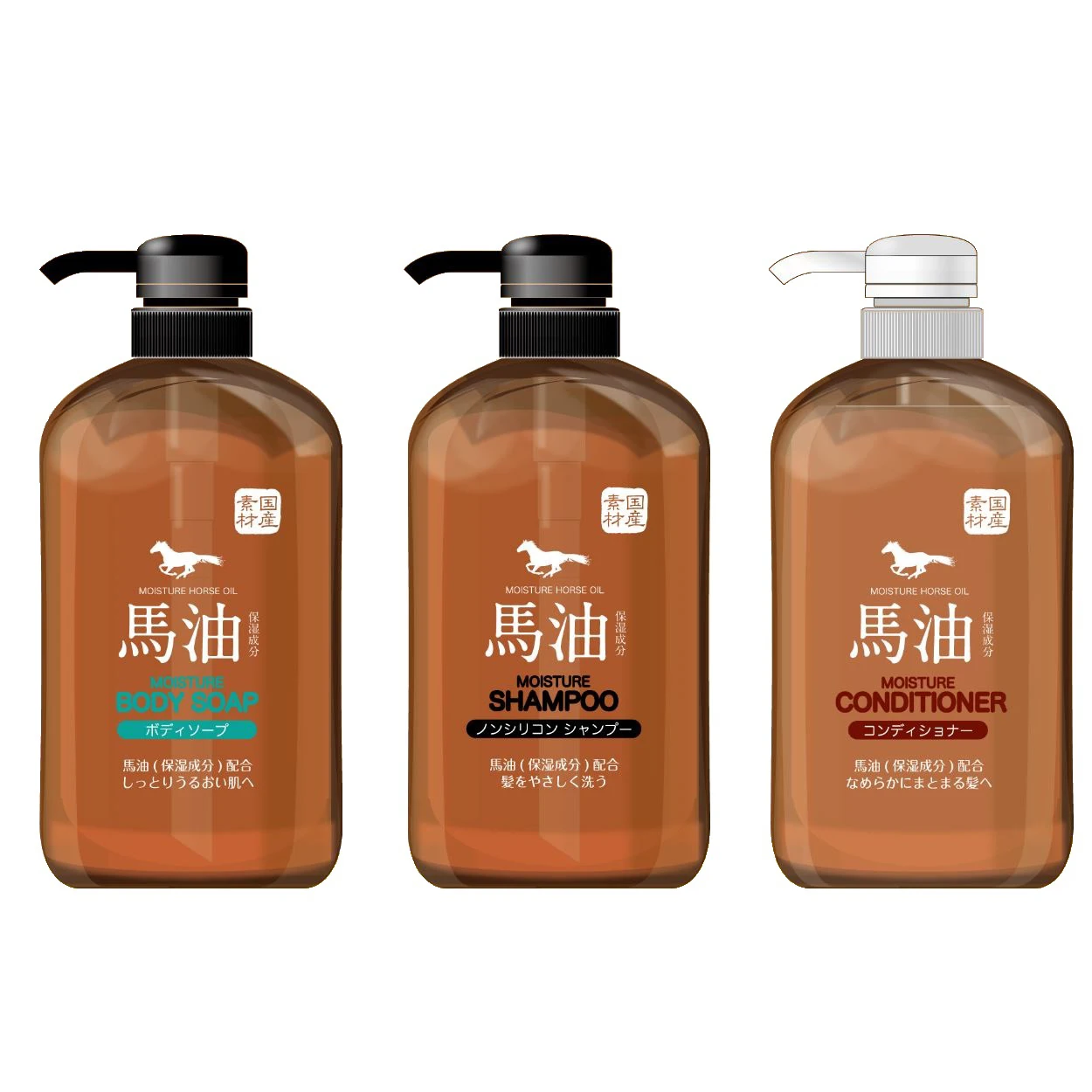 
Japan moisturizing refreshing whitening skin horse oil showergel for sale 