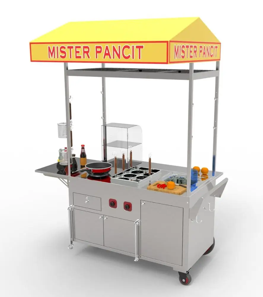 
Bike drive food vending carts 