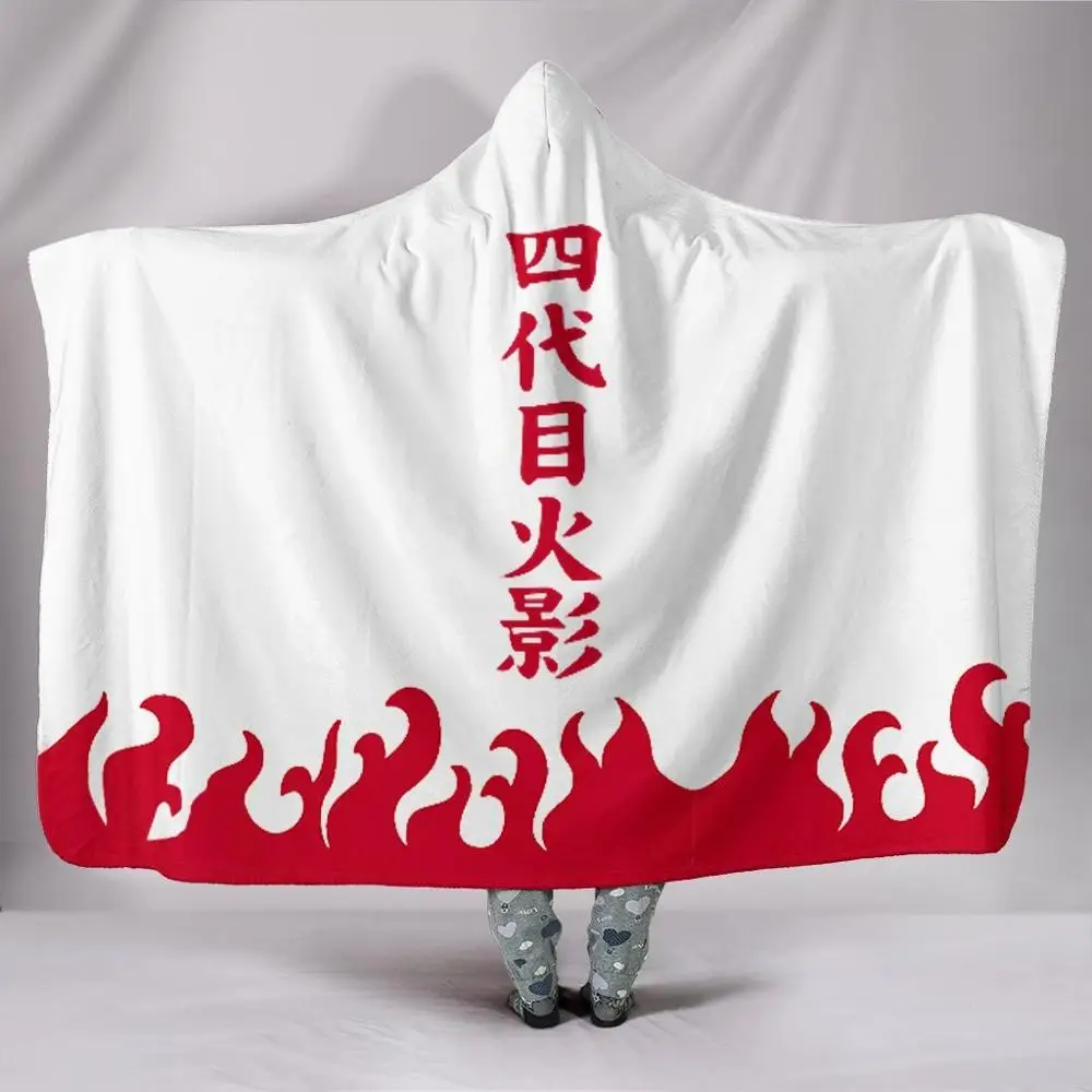 2020 Japanese Anime Collection Sherpa Fleece Wearable Blanket Warm Magic Cloak TV Computer Throwing Nap Blanket With Hood
