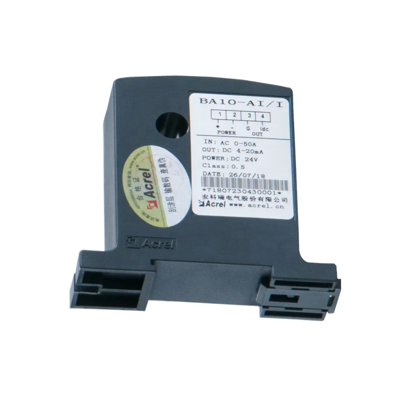 input 0-10-50A ac current transmitter / current sensor BA10-AI with 4-20ma output