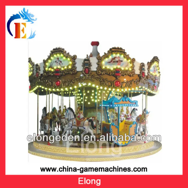 16 seats Carousel horses amusement equipment children merry go round