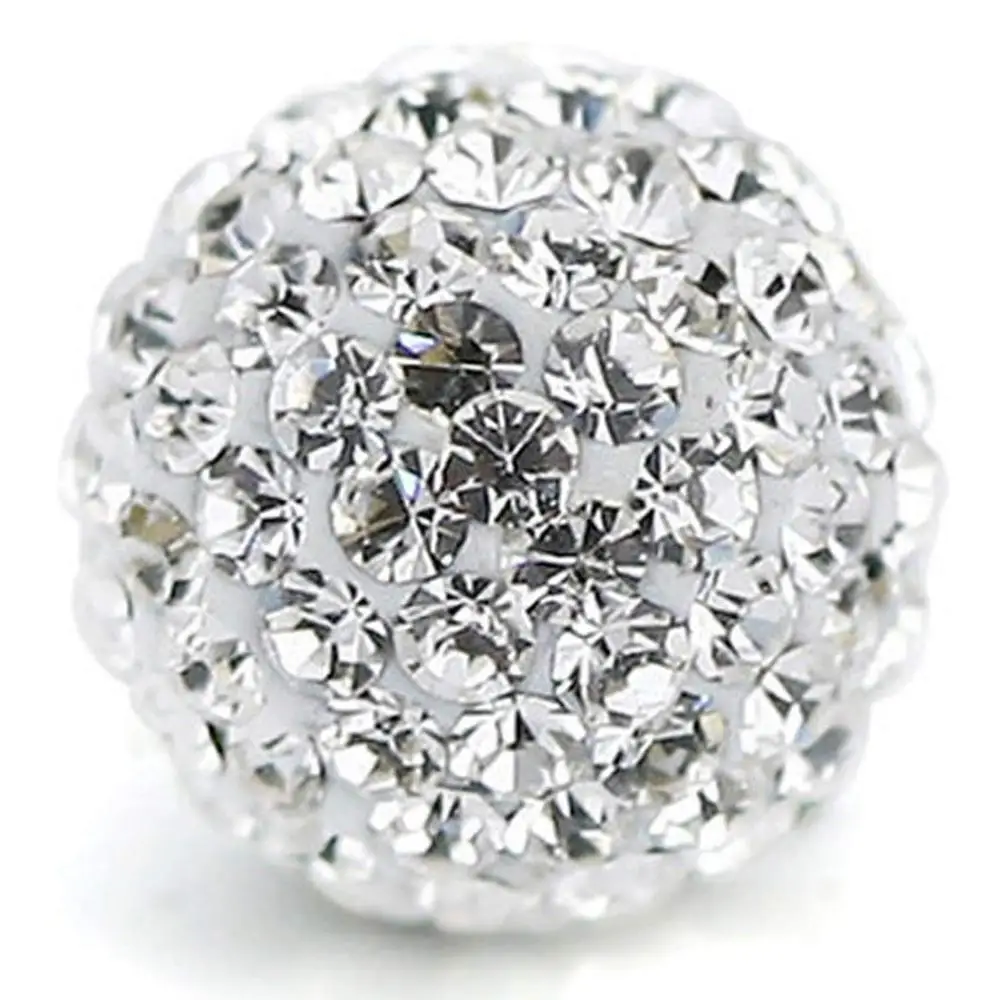Disco Ball Rhinestone Crystal Beads Charms Jewelry Makings