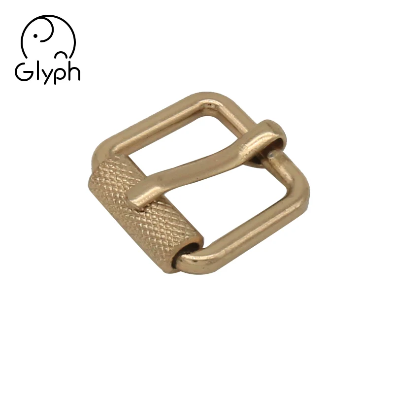Custom square shaped  15mm metal roller pin belt buckle for watch straps