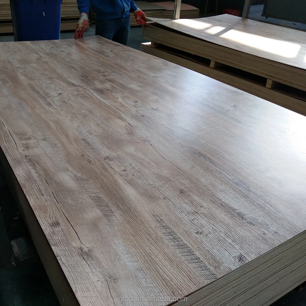 4x8 Poplar core Melamine laminated plywood for Furniture