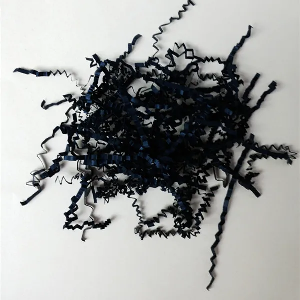Wholesale top quality white,black,craft crinkle paper colorful shredded paper for gift decoration